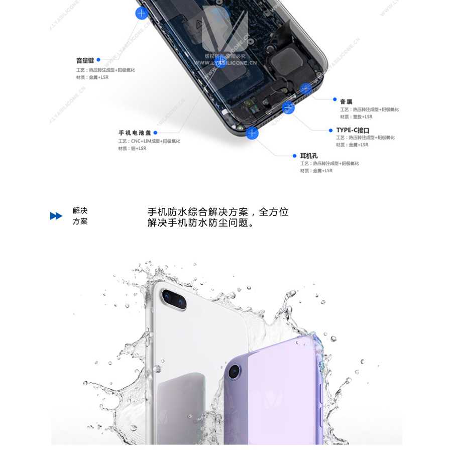 手機(jī)可防水部位介紹